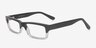 Reagan Noir AcétateMontures de lunettes de vue d'EyeBuyDirect, Vue d'Angle