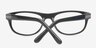 Reese Black AcetateEyeglass Frames from EyeBuyDirect, Closed View