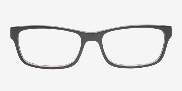 Alaina Black AcetateEyeglass Frames from EyeBuyDirect, Front View