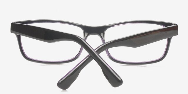 Alaina Black AcetateEyeglass Frames from EyeBuyDirect, Closed View