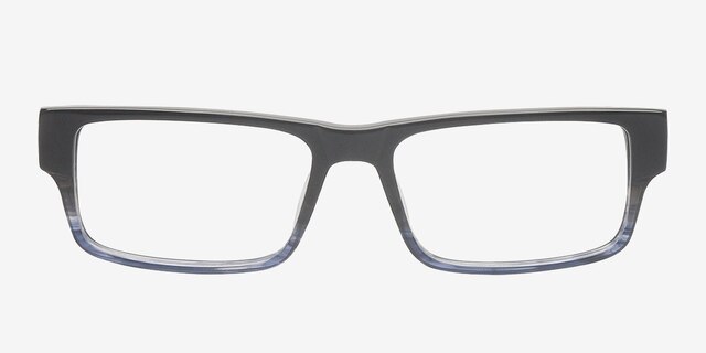 Rowan Black AcetateEyeglass Frames from EyeBuyDirect, Front View