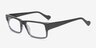Rowan Black AcetateEyeglass Frames from EyeBuyDirect, Angle View