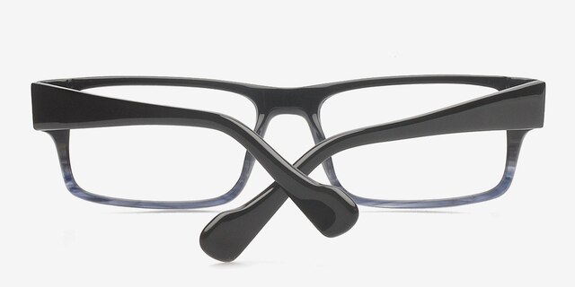 Rowan Black AcetateEyeglass Frames from EyeBuyDirect, Closed View