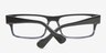 Rowan Black AcetateEyeglass Frames from EyeBuyDirect, Closed View