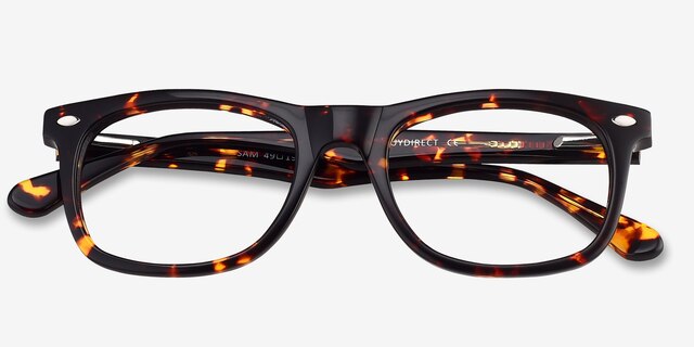 Sam Tortoise AcetateEyeglass Frames from EyeBuyDirect, Closed View