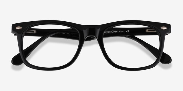 Sam Black AcetateEyeglass Frames from EyeBuyDirect, Closed View