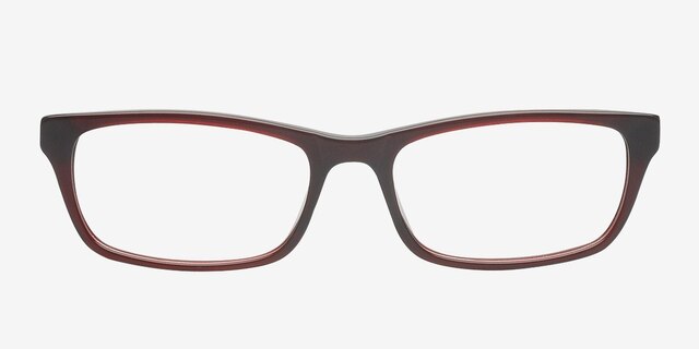 Sasha Burgundy AcetateEyeglass Frames from EyeBuyDirect, Front View