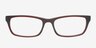 Sasha Burgundy AcetateEyeglass Frames from EyeBuyDirect, Front View