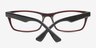 Sasha Burgundy AcetateEyeglass Frames from EyeBuyDirect, Closed View