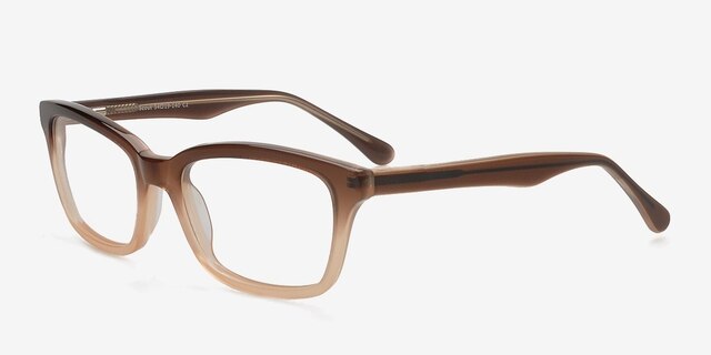 Scout Brown AcetateEyeglass Frames from EyeBuyDirect, Angle View