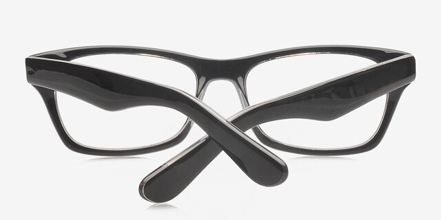 Toby Black AcetateEyeglass Frames from EyeBuyDirect, Closed View