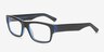 Valentine Black & Blue AcetateEyeglass Frames from EyeBuyDirect, Angle View