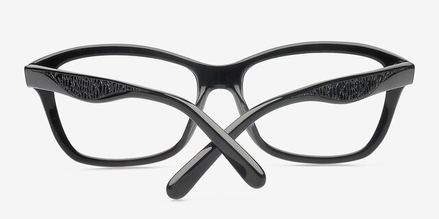 Andi Black AcetateEyeglass Frames from EyeBuyDirect, Closed View