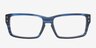 Ariel Bleu marine AcétateMontures de lunettes de vue d'EyeBuyDirect, Vue de Face