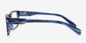 Ariel Bleu marine AcétateMontures de lunettes de vue d'EyeBuyDirect, Vue de Côté