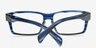 Ariel Bleu marine AcétateMontures de lunettes de vue d'EyeBuyDirect, Vue Rapprochée