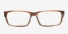 Arron Brun AcétateMontures de lunettes de vue d'EyeBuyDirect, Vue de Face
