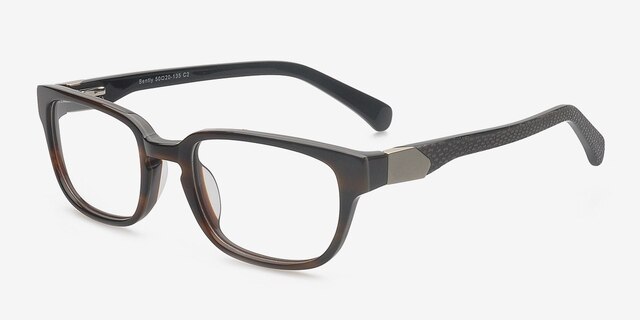 Bently Brown AcetateEyeglass Frames from EyeBuyDirect, Angle View
