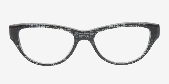 Alexa Gray Acetate Eyeglass Frames from EyeBuyDirect