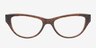 Alexa Brown AcetateEyeglass Frames from EyeBuyDirect, Front View