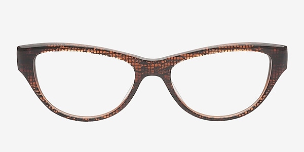 Alexa Brown Acetate Eyeglass Frames