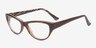 Alexa Brown AcetateEyeglass Frames from EyeBuyDirect, Angle View