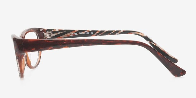 Alexa Brown AcetateEyeglass Frames from EyeBuyDirect, Side View