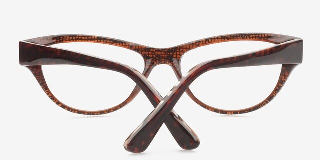 Alexa Brown AcetateEyeglass Frames from EyeBuyDirect, Closed View