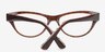 Alexa Brown AcetateEyeglass Frames from EyeBuyDirect, Closed View