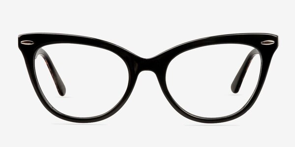 Anika Noir Acétate Montures de lunettes de vue