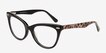 Anika Black AcetateEyeglass Frames from EyeBuyDirect, Angle View
