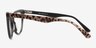 Anika Noir AcétateMontures de lunettes de vue d'EyeBuyDirect, Vue de Côté