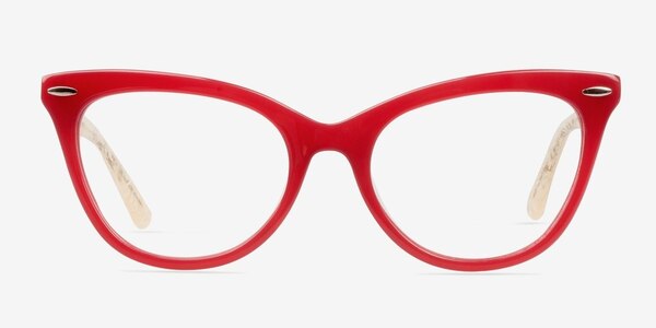 Anika Rouge Acétate Montures de lunettes de vue