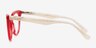 Anika Red AcetateEyeglass Frames from EyeBuyDirect, Side View