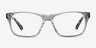 Alivia Gray & Clear AcetateEyeglass Frames from EyeBuyDirect, Front View