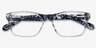 Alivia Gray & Clear AcetateEyeglass Frames from EyeBuyDirect, Closed View