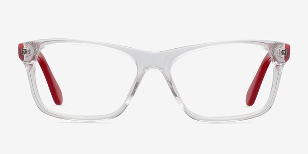 Alivia Red/Clear Acétate Montures de lunettes de vue