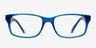 Casey Blue AcetateEyeglass Frames from EyeBuyDirect, Front View