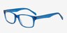 Casey Blue AcetateEyeglass Frames from EyeBuyDirect, Angle View