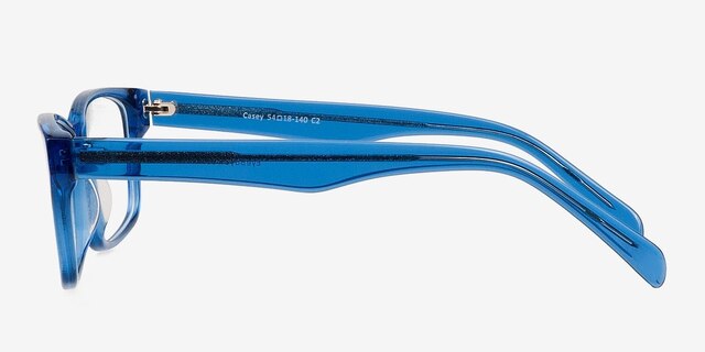Casey Blue AcetateEyeglass Frames from EyeBuyDirect, Side View