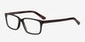Denny Black AcetateEyeglass Frames from EyeBuyDirect, Angle View
