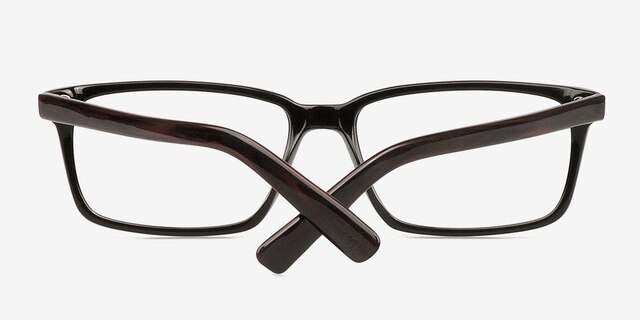 Denny Black AcetateEyeglass Frames from EyeBuyDirect, Closed View