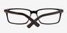Denny Black AcetateEyeglass Frames from EyeBuyDirect, Closed View