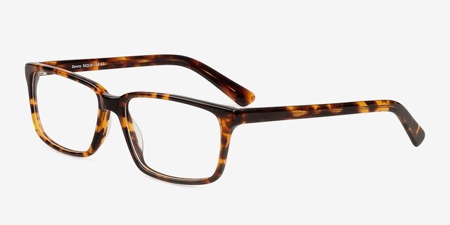 Denny Brown & Tortoise AcetateEyeglass Frames from EyeBuyDirect, Angle View