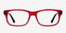 Alicia Red AcetateEyeglass Frames from EyeBuyDirect, Front View
