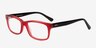Alicia Red AcetateEyeglass Frames from EyeBuyDirect, Angle View