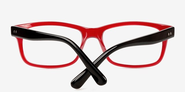 Alicia Red AcetateEyeglass Frames from EyeBuyDirect, Closed View