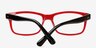 Alicia Red AcetateEyeglass Frames from EyeBuyDirect, Closed View