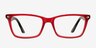 Alina Red AcetateEyeglass Frames from EyeBuyDirect, Front View