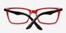 Alina Red AcetateEyeglass Frames from EyeBuyDirect, Closed View
